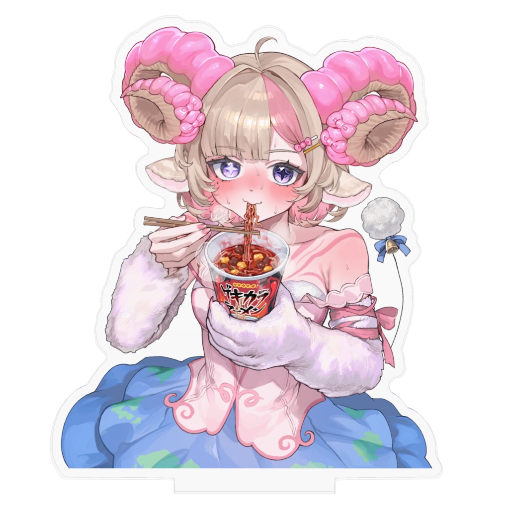 【1.5周年記念グッズ】ヌードルストッパー風🍜アクリルスタンド100×100mm