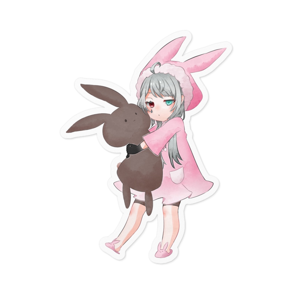 【シール】エイプリルフールのなたりしあちゃん【Ver.不満顔】