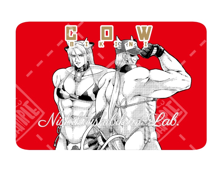 ステッカー【牛ビキニ】2枚セット