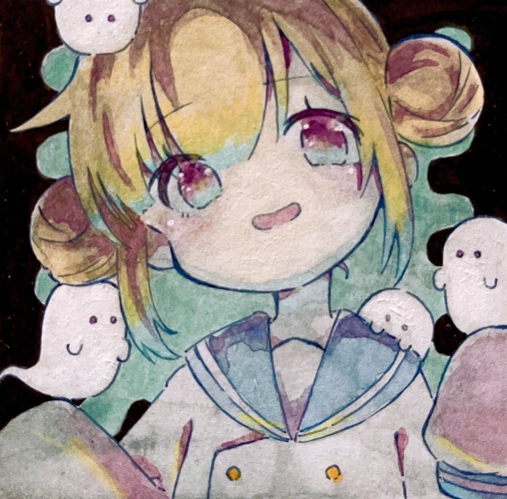オリジナルキャラクター色紙