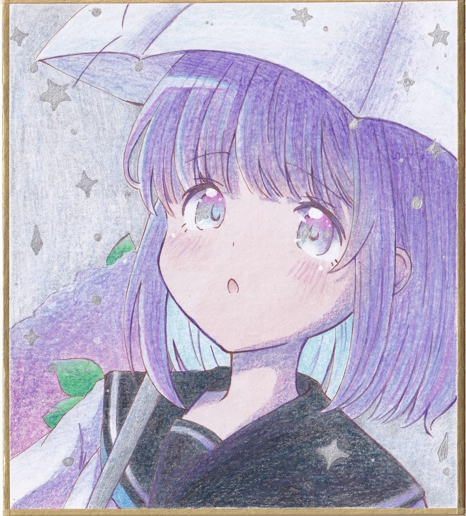 オリジナルキャラクター色紙