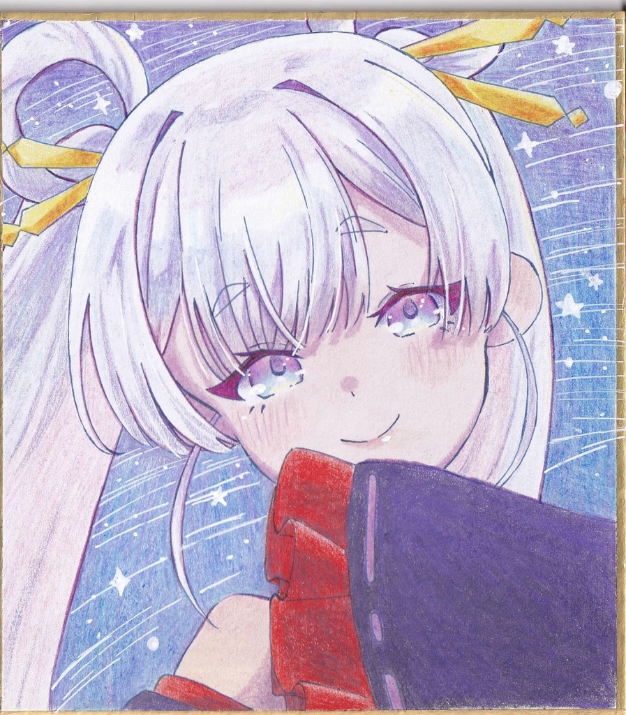 月見ヤチヨファンアート色紙