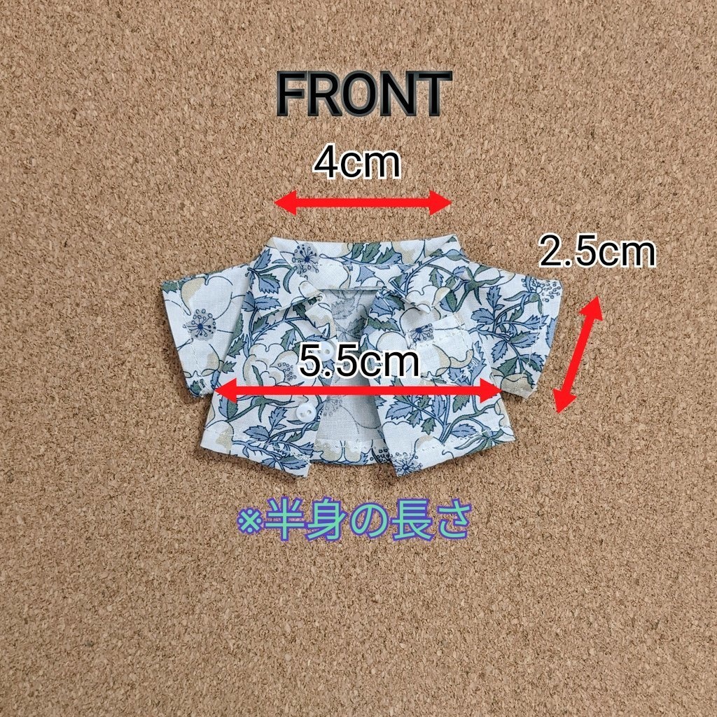 開襟柄シャツ①ブラック