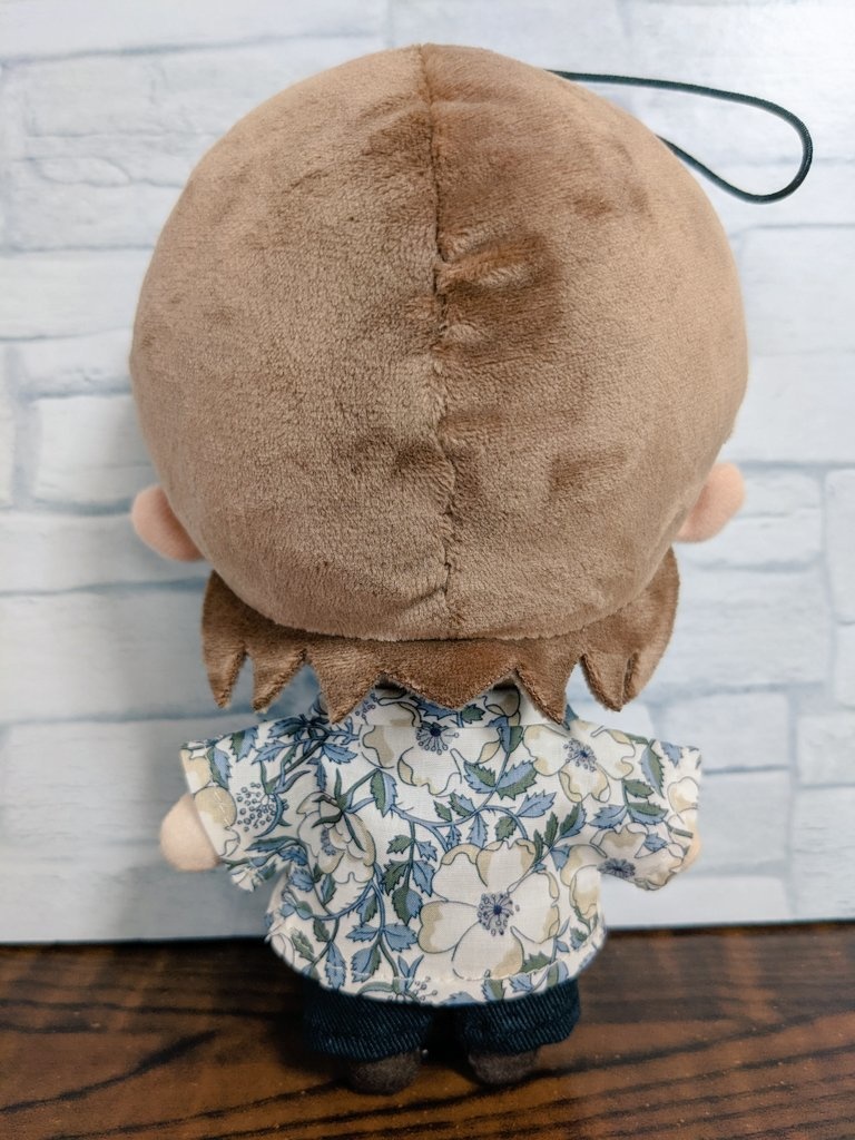 開襟柄シャツ②グレー