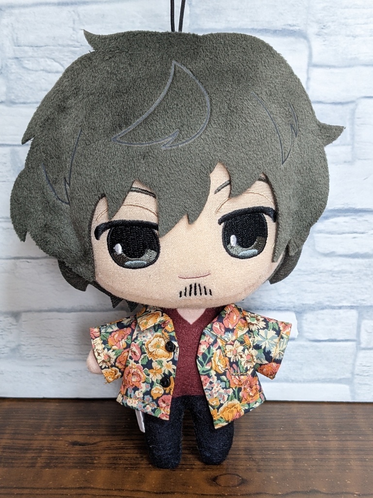 開襟柄シャツ④オレンジ