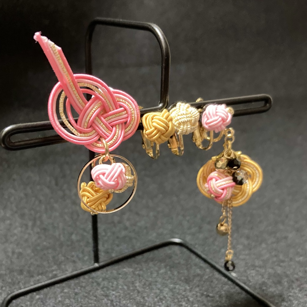 【おいコネV】水引ピアス・イヤリング ボルドルド隊