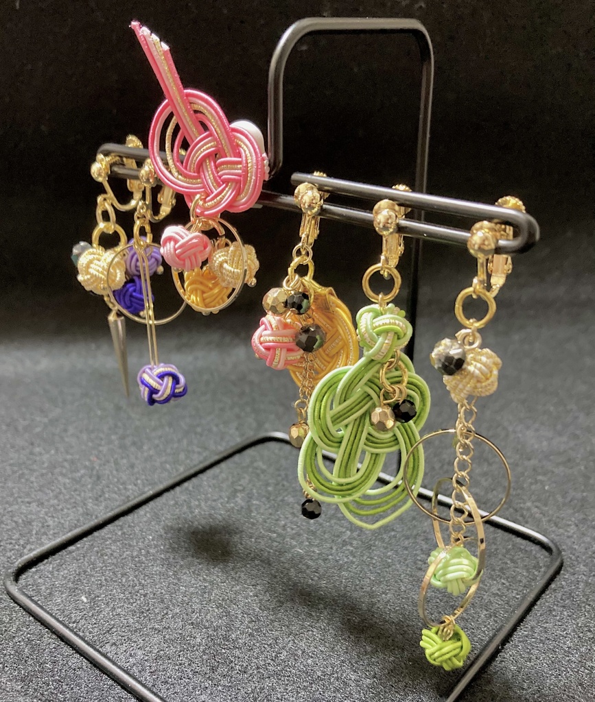 【おいコネV】水引ピアス・イヤリング　ボルドルド隊　