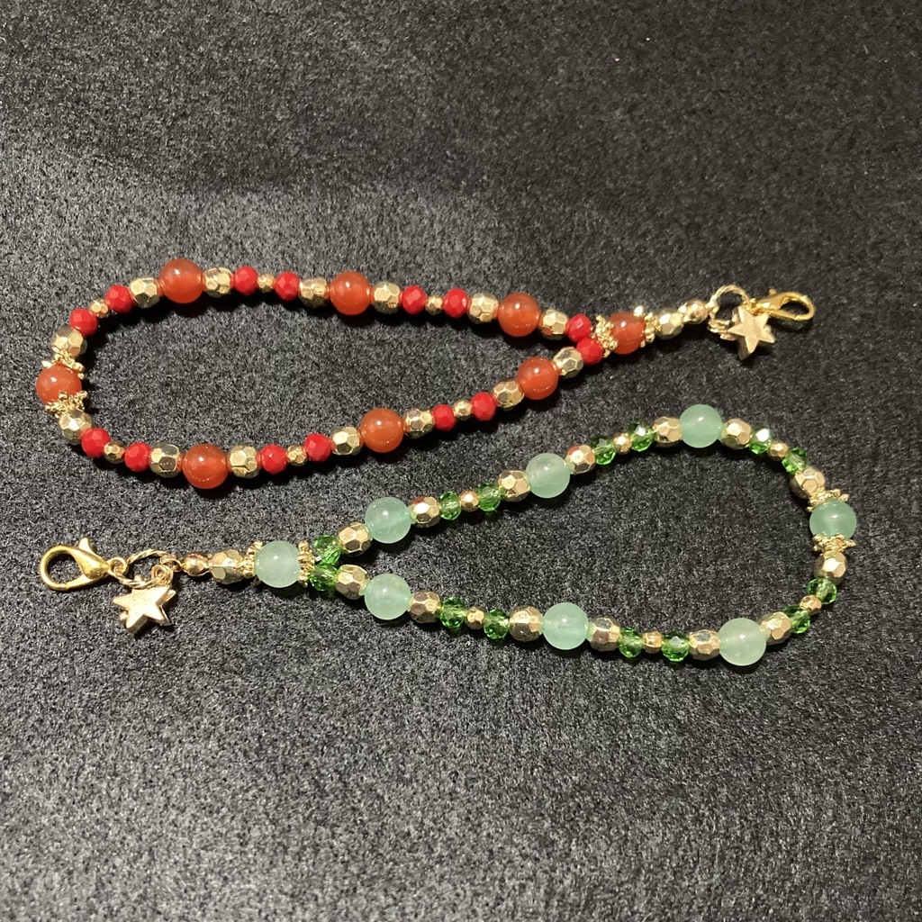 【おいコネV】ビーズ羽織紐 マリオ&ルイージ