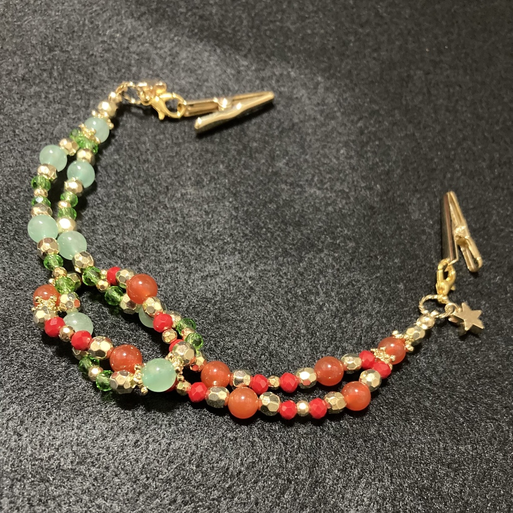 【おいコネV】ビーズ羽織紐 マリオ&ルイージ