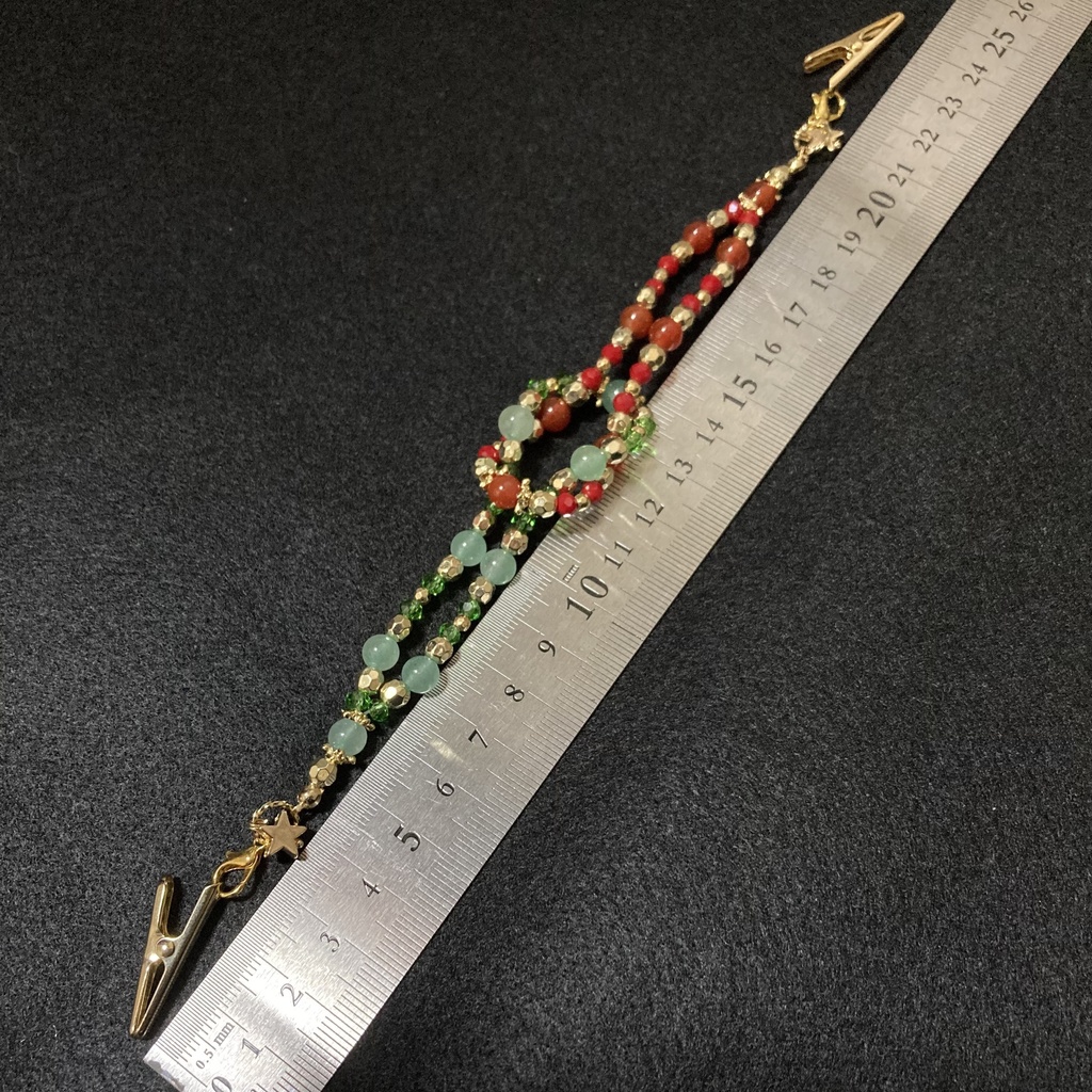 【おいコネV】ビーズ羽織紐 マリオ&ルイージ