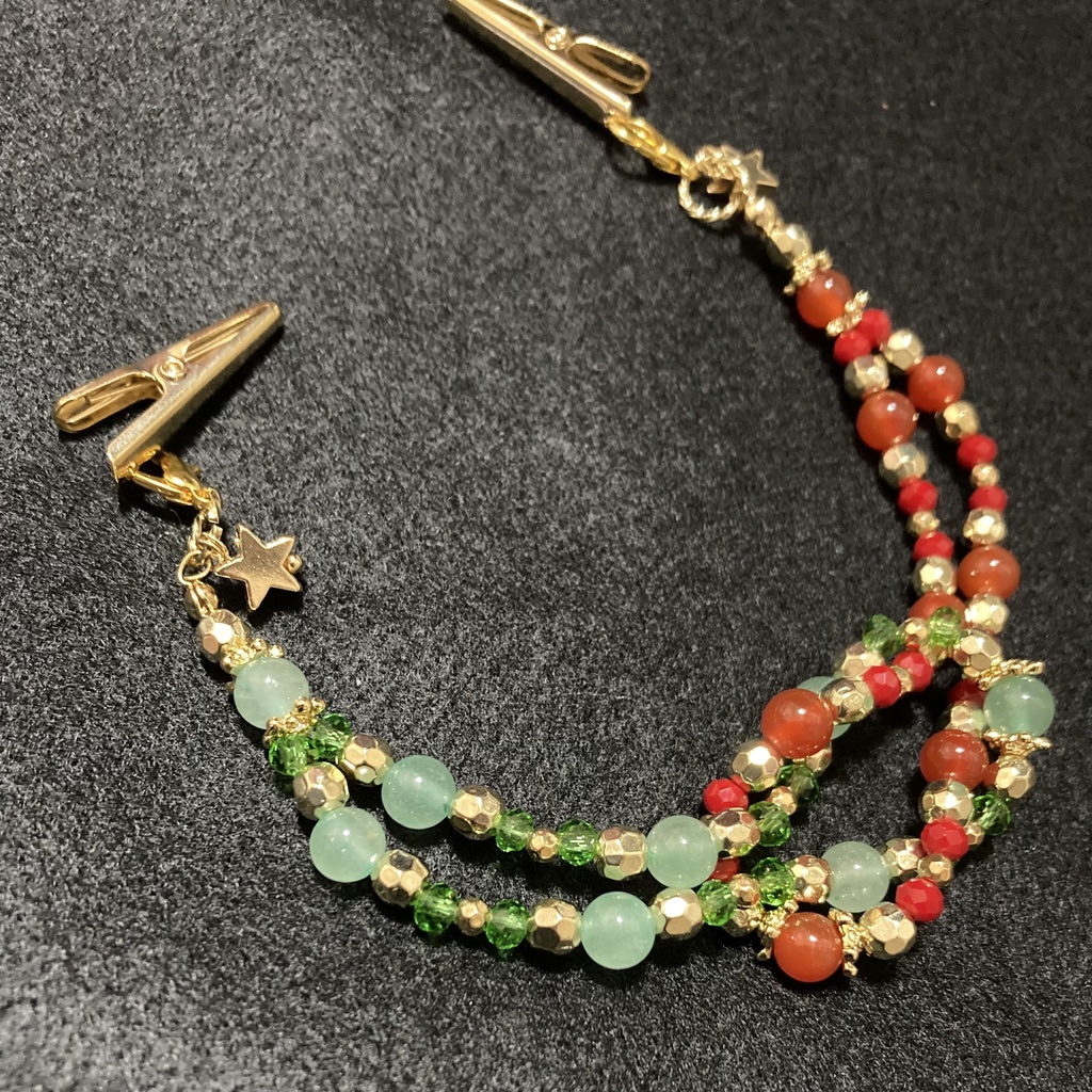 【おいコネV】ビーズ羽織紐 マリオ&ルイージ