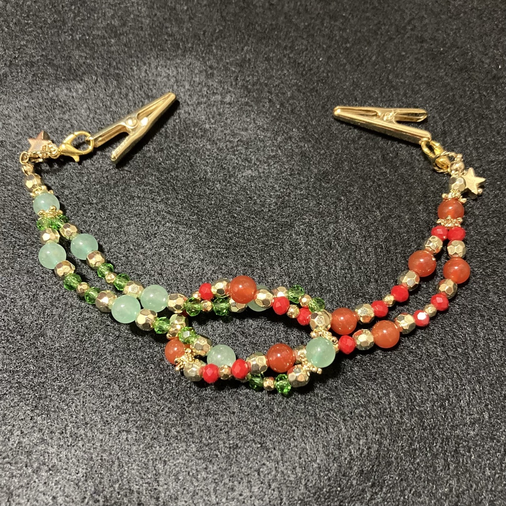 【おいコネV】ビーズ羽織紐 マリオ&ルイージ