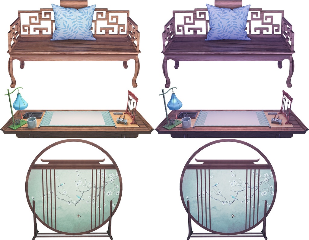 背景素材:中華風の部屋【Vtuber向け】(更新があります