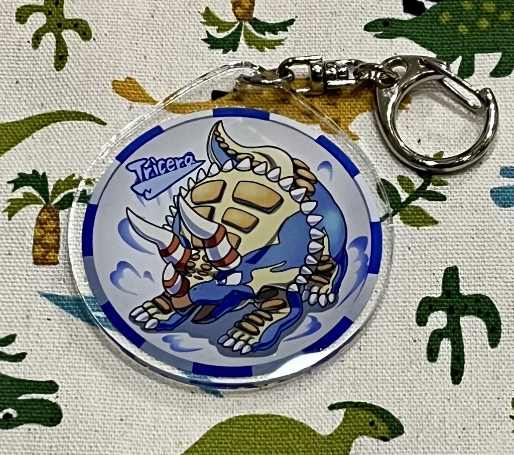 アクリルキーホルダー　トリケラ(Tricera)