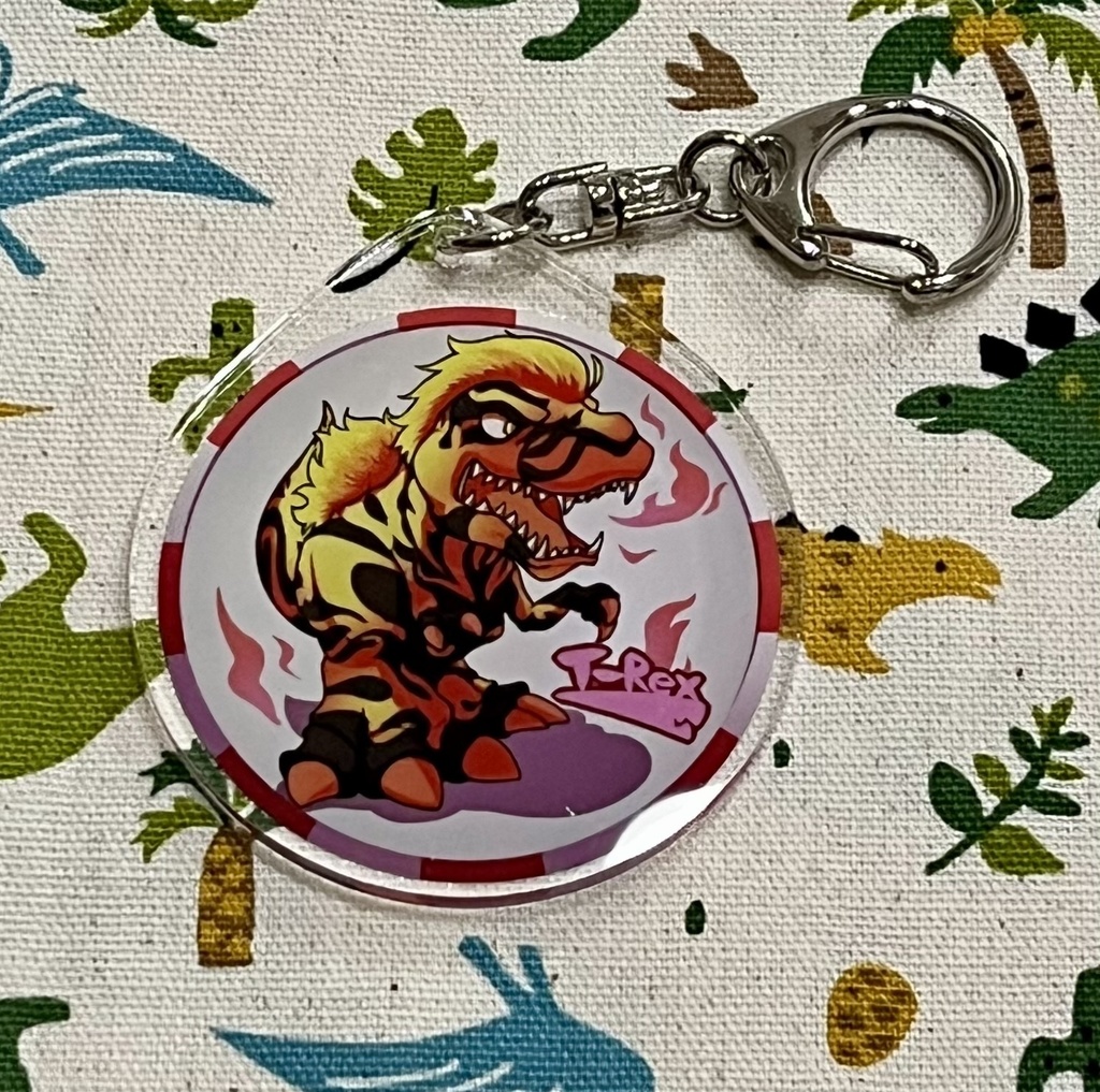 アクリルキーホルダー　ティラノ(T-rex)