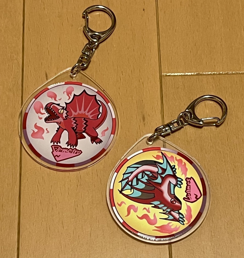 リバイバーチェンジメダルアクキー ディメロン&ラグビム(Demetoro&Lugmos)