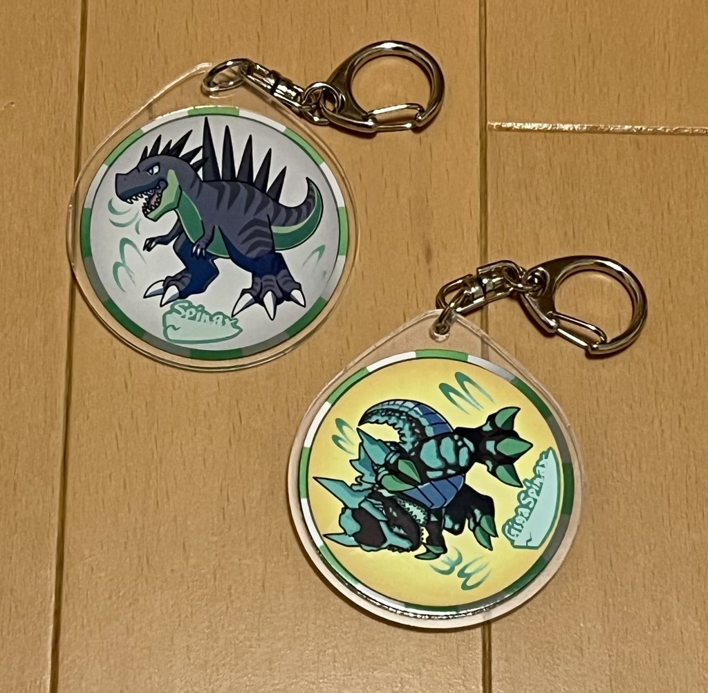 リバイバーチェンジメダルアクキー　アルティス&ギガンティス(Spinax&Giga-Spinax)