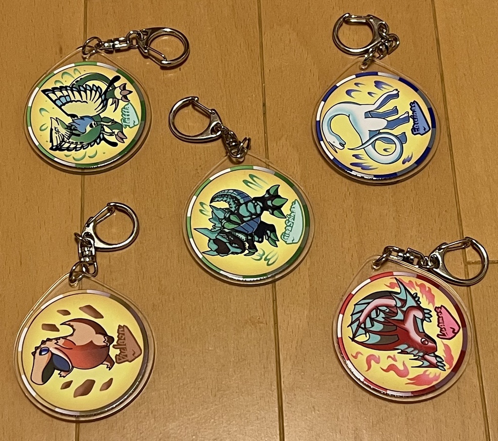 リバイバーチェンジメダルアクキー 全種類セット(Vivosaur change medal Acrylic Keychain all kinds of sets)