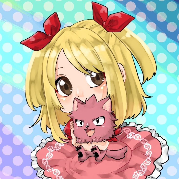 ルーシィ(ナツ犬)缶バッジ