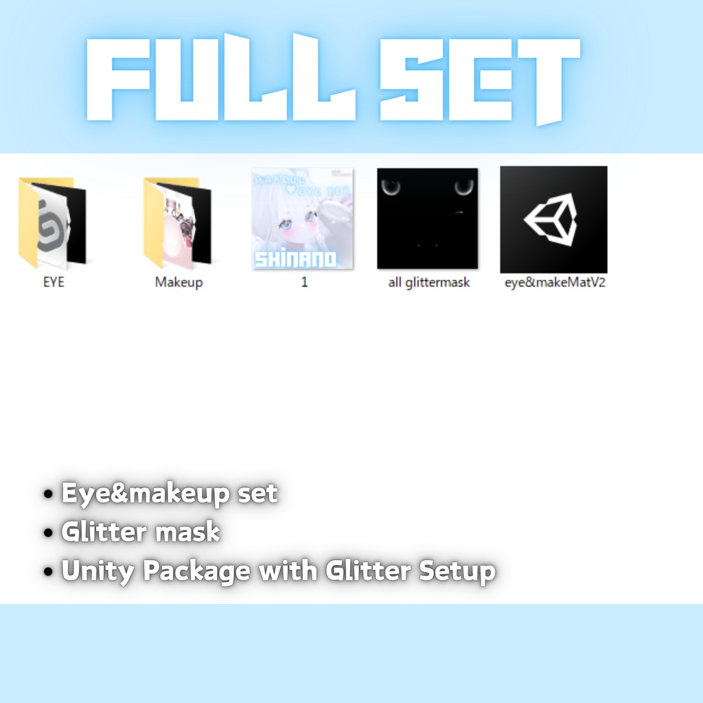 【Shinano/しなの】Makeup&eye texture