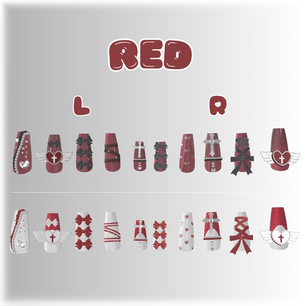 【6Avatar対応】推♡nail【MA対応】