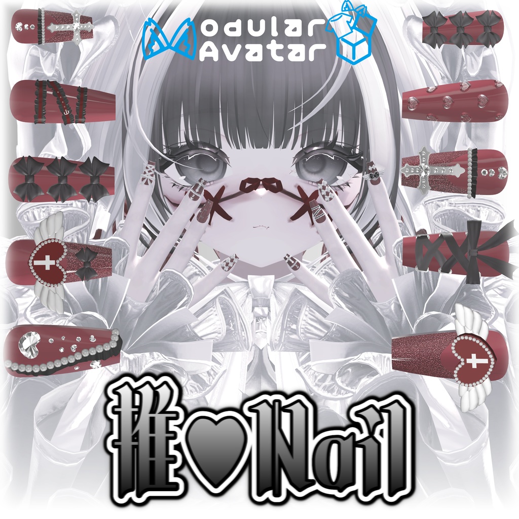 【6Avatar対応】推♡nail【MA対応】