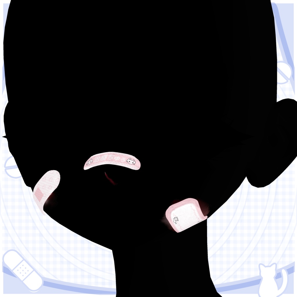 ♡Toxic cat♡Makeup+Eye tex+Bandage【7アバター対応】