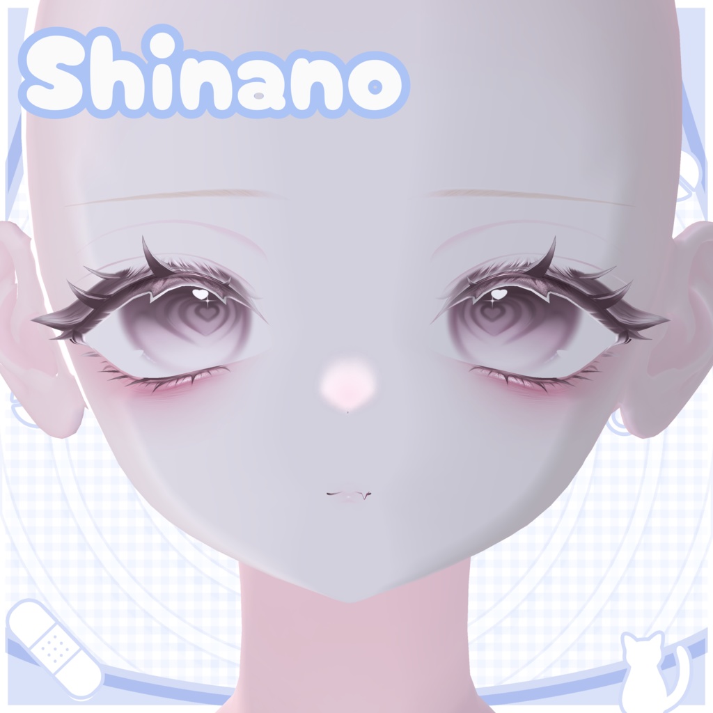 ♡Toxic cat♡Makeup+Eye tex+Bandage【7アバター対応】