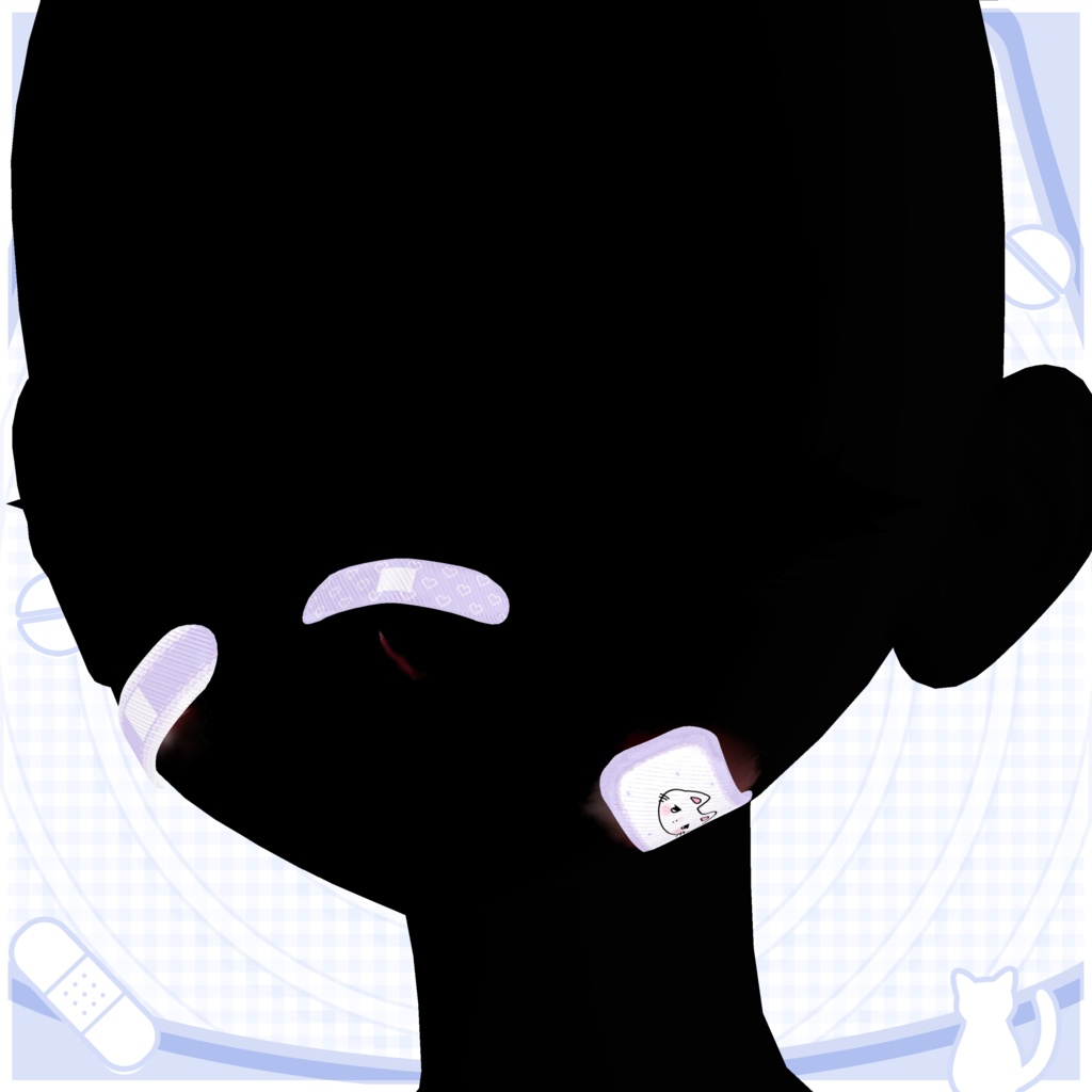 ♡Toxic cat♡Makeup+Eye tex+Bandage【7アバター対応】