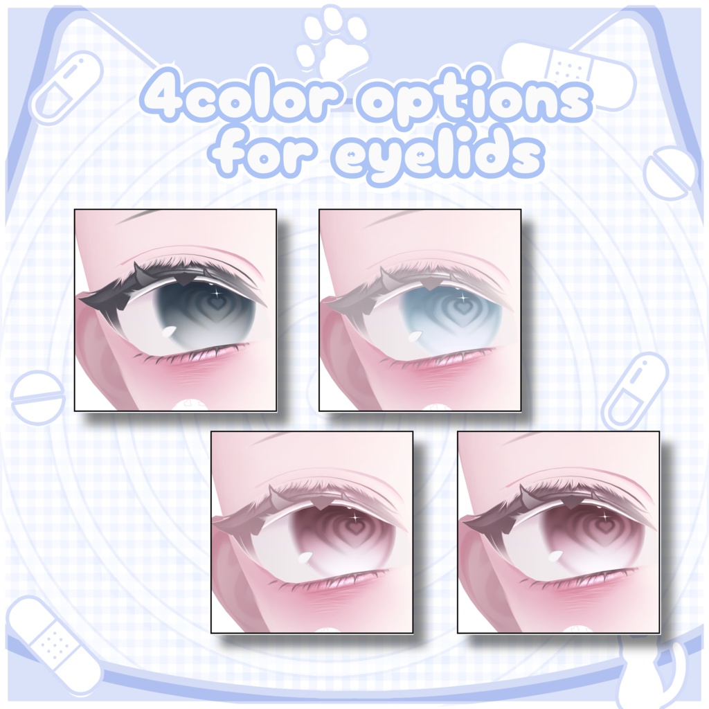 ♡Toxic cat♡Makeup+Eye tex+Bandage【7アバター対応】