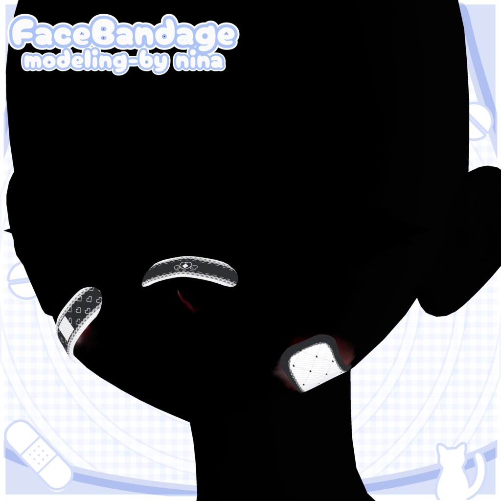 ♡Toxic cat♡Makeup+Eye tex+Bandage【7アバター対応】