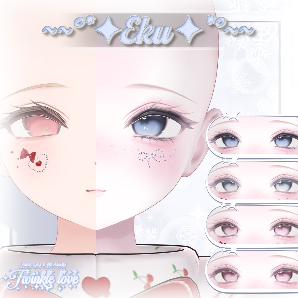 【SALE】MAKEUP&EYE Texture+Face acc【3アバター対応】
