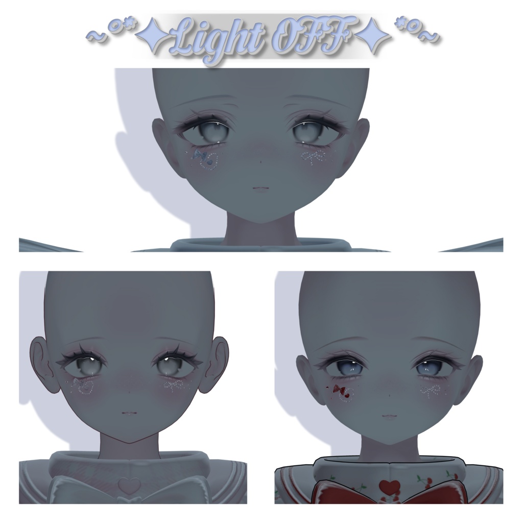 【SALE】MAKEUP&EYE Texture+Face acc【3アバター対応】