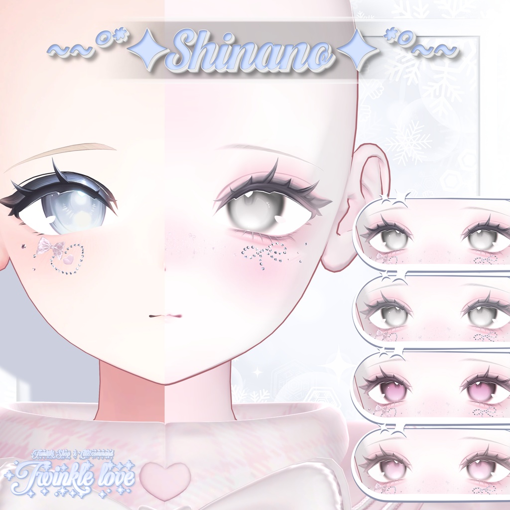 【SALE】MAKEUP&EYE Texture+Face acc【3アバター対応】