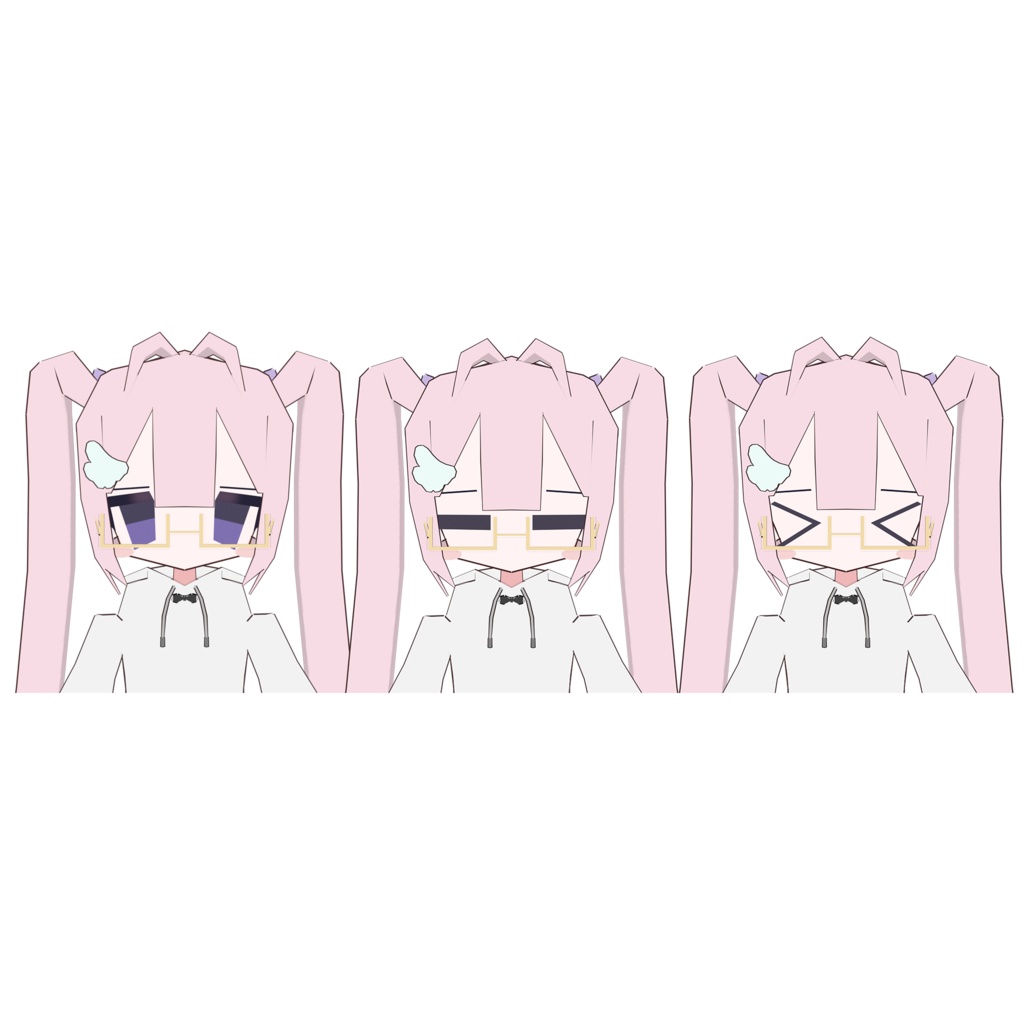 【無料】オリジナル3Dモデル「つむ」