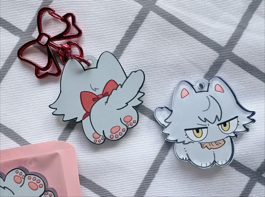 ねこ漣アクリルキーホルダー