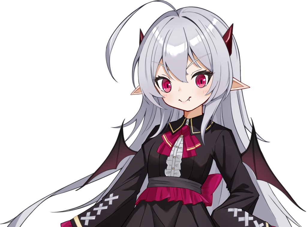 【TRPG立ち絵素材】吸血鬼の少女｜無料｜バストアップ｜透過PNG