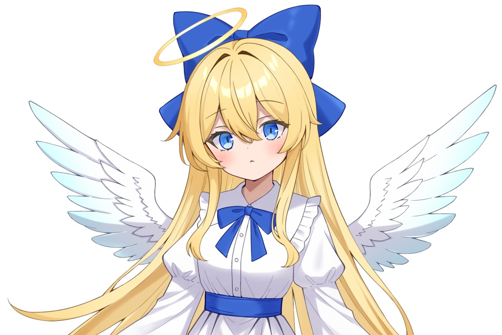 【TRPG立ち絵素材2】天使の少女|無料|バストアップ|透過PNG