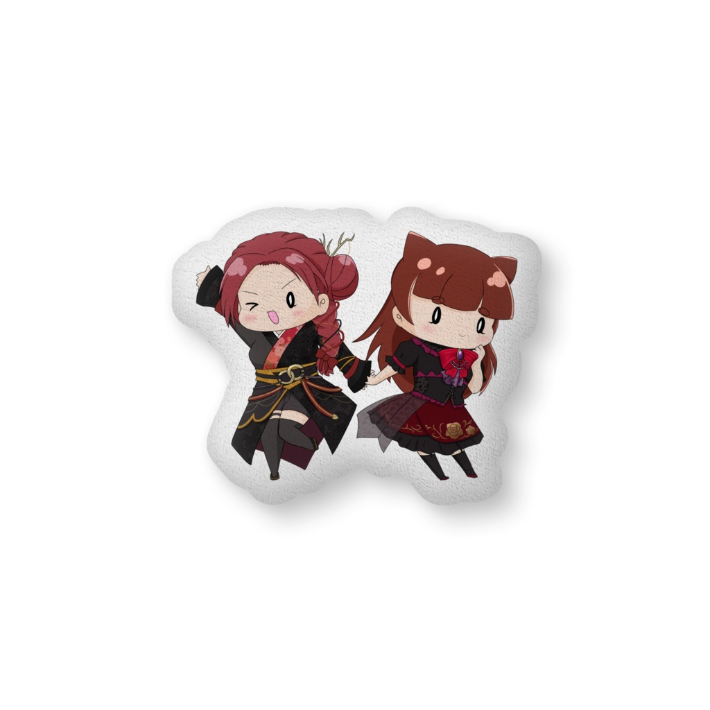 【リーエ香澄＆妖美辰虎】仲良しクッション