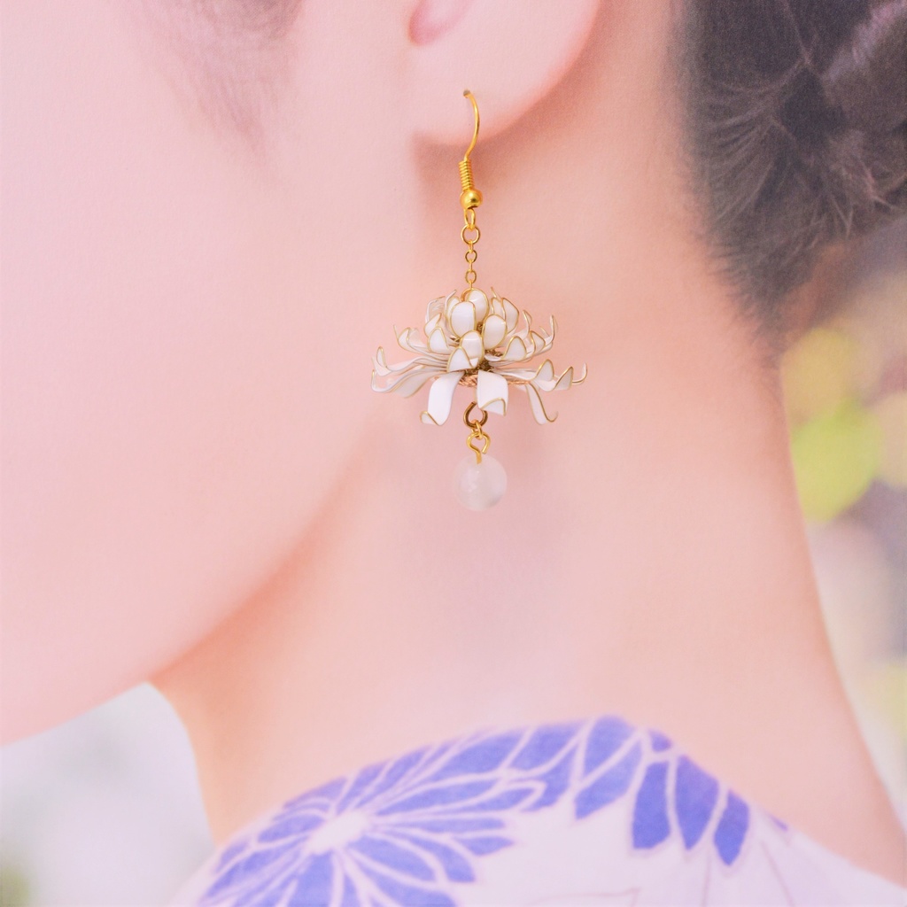 白菊のピアス*イヤリング*