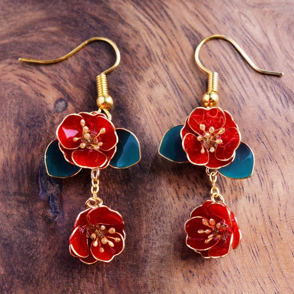 落椿のピアス*イヤリング