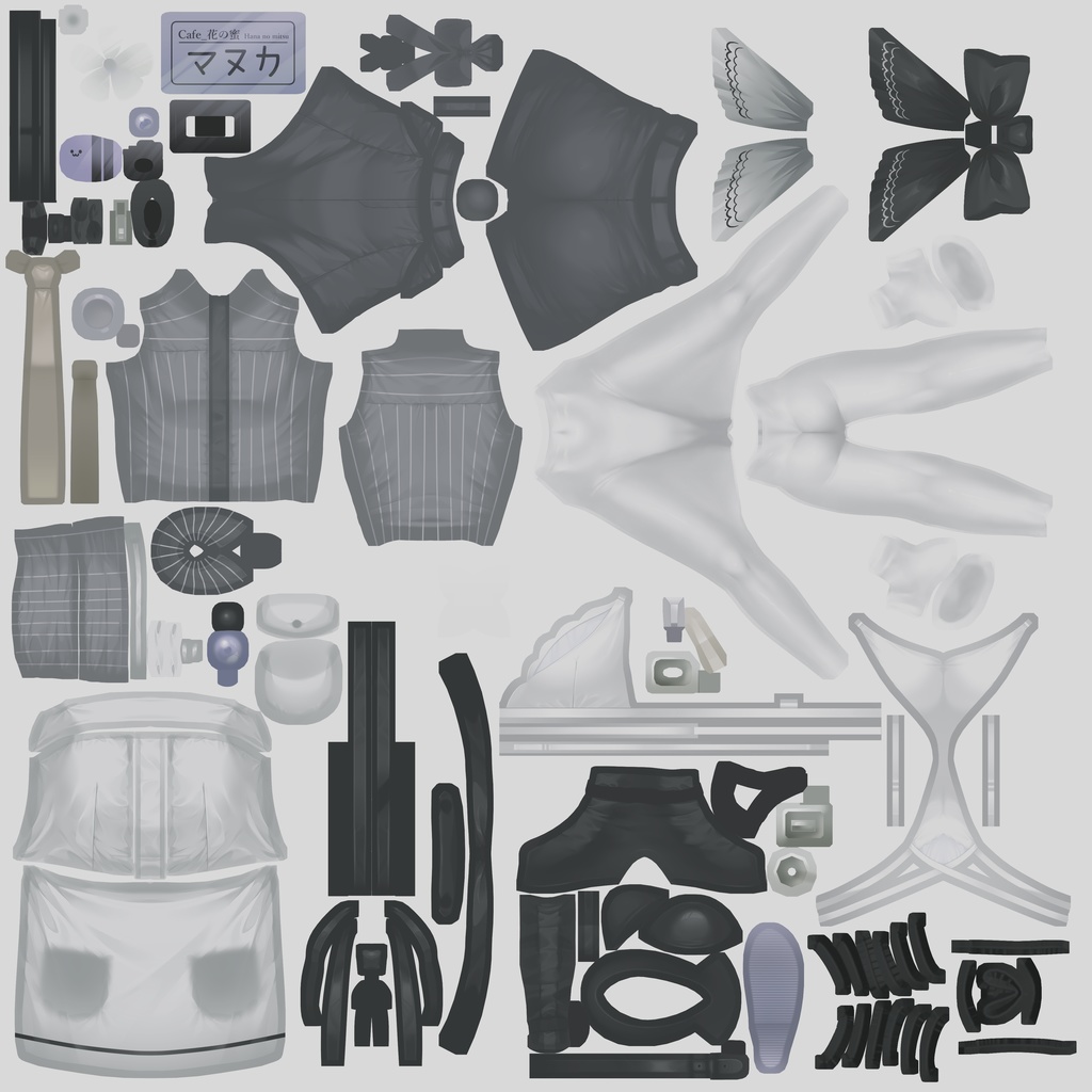 【マヌカ用】夜のワールドでも質感が死なない。「真夜中のドレスアップ」テクスチャセット - Takiza Works