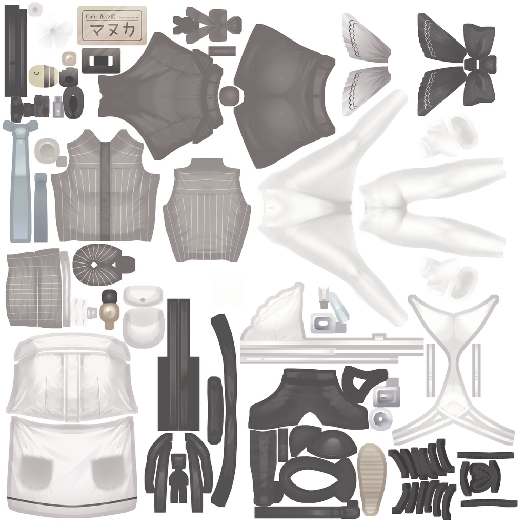 【マヌカ用】夜のワールドでも質感が死なない。「真夜中のドレスアップ」テクスチャセット - Takiza Works