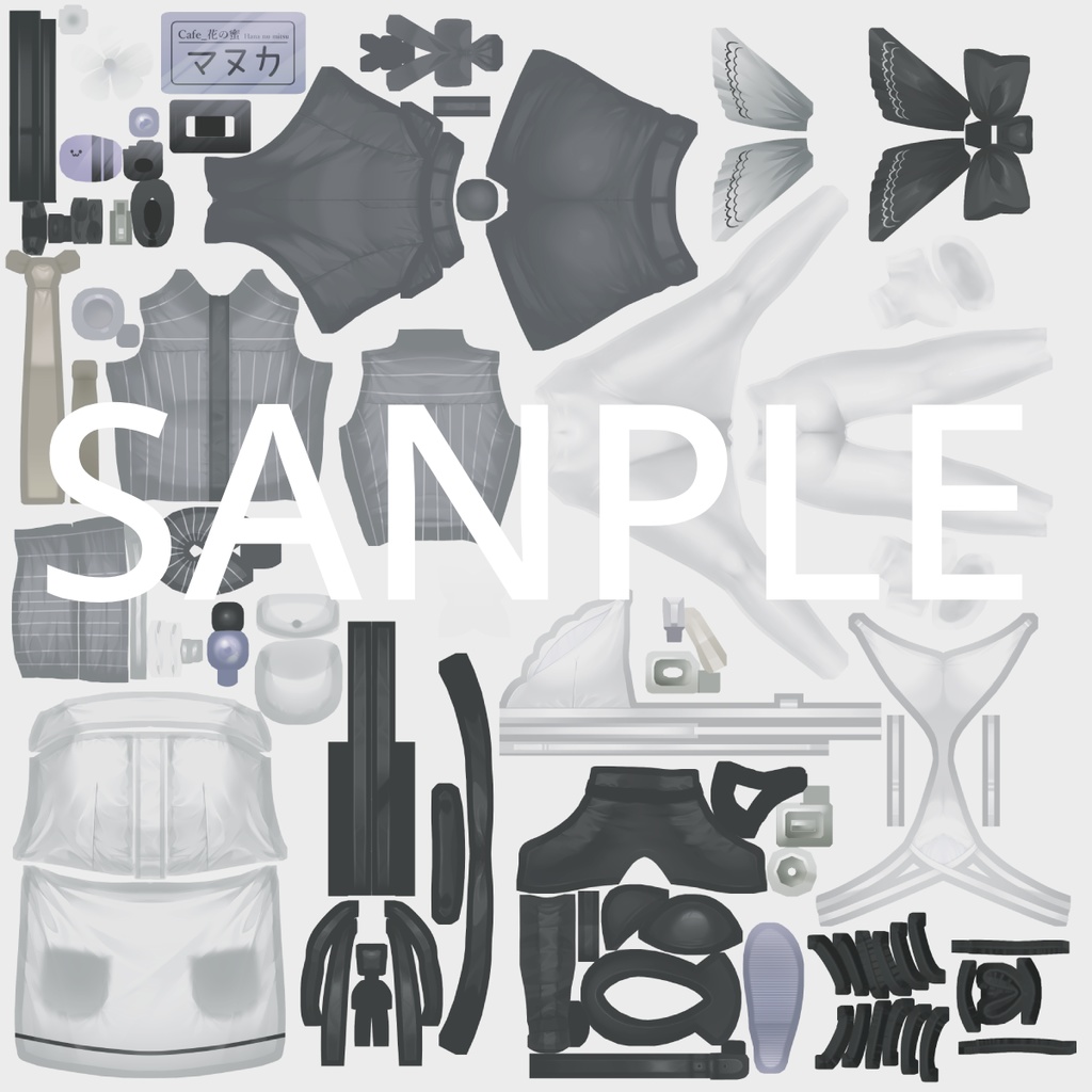 【Manuka対応】Night Gray – Night Optimized Outfit Texture