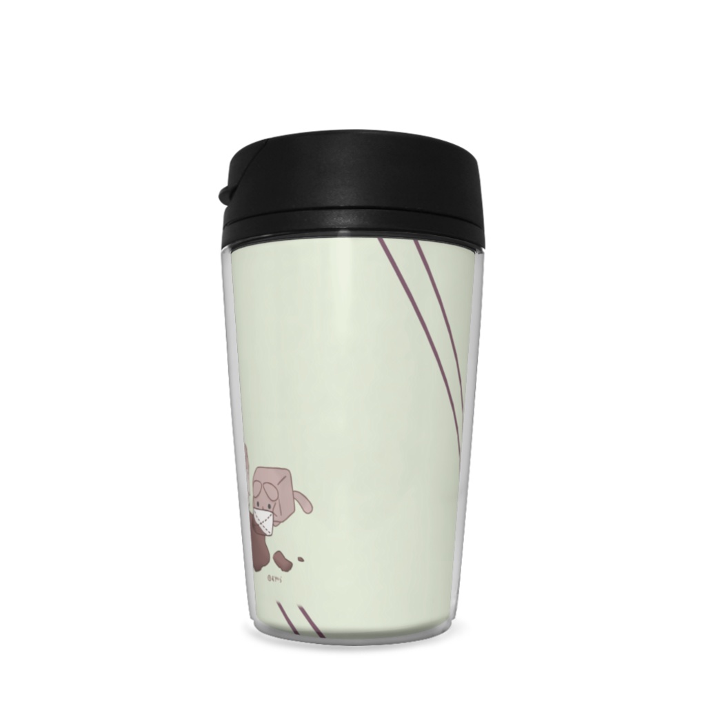 ココアでひとやすみ【グリーン・ななめ模様】タンブラー