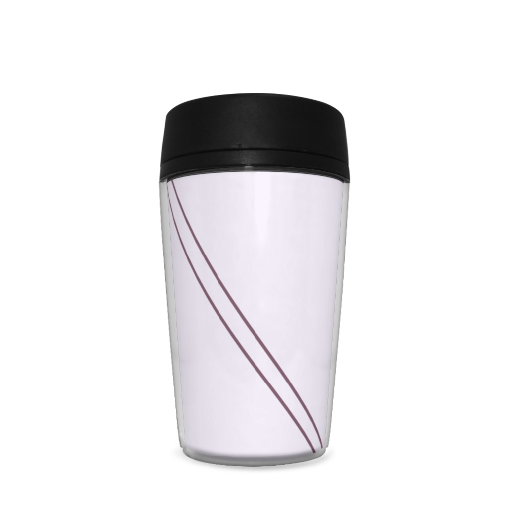 ココアでひとやすみ【パープル・ななめ模様】タンブラー