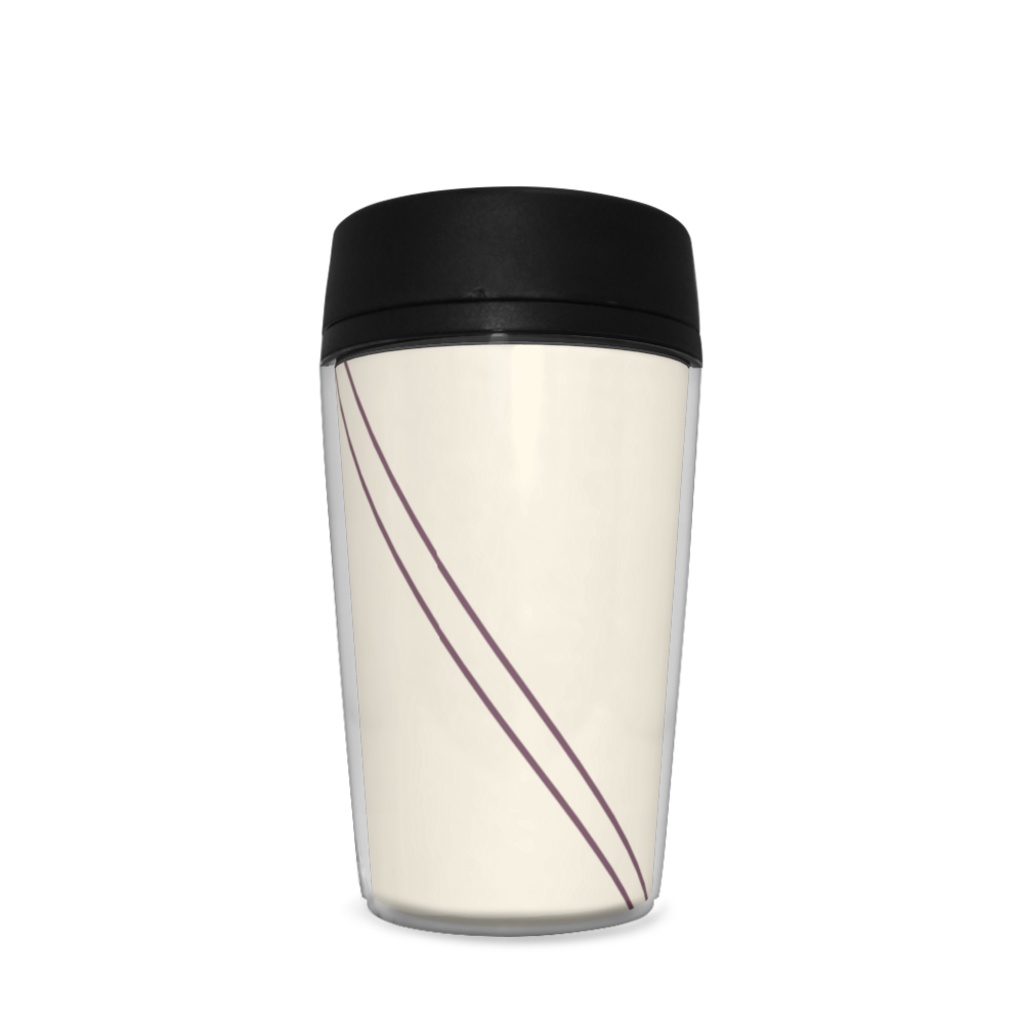 ココアでひとやすみ【イエロー・ななめ模様】タンブラー