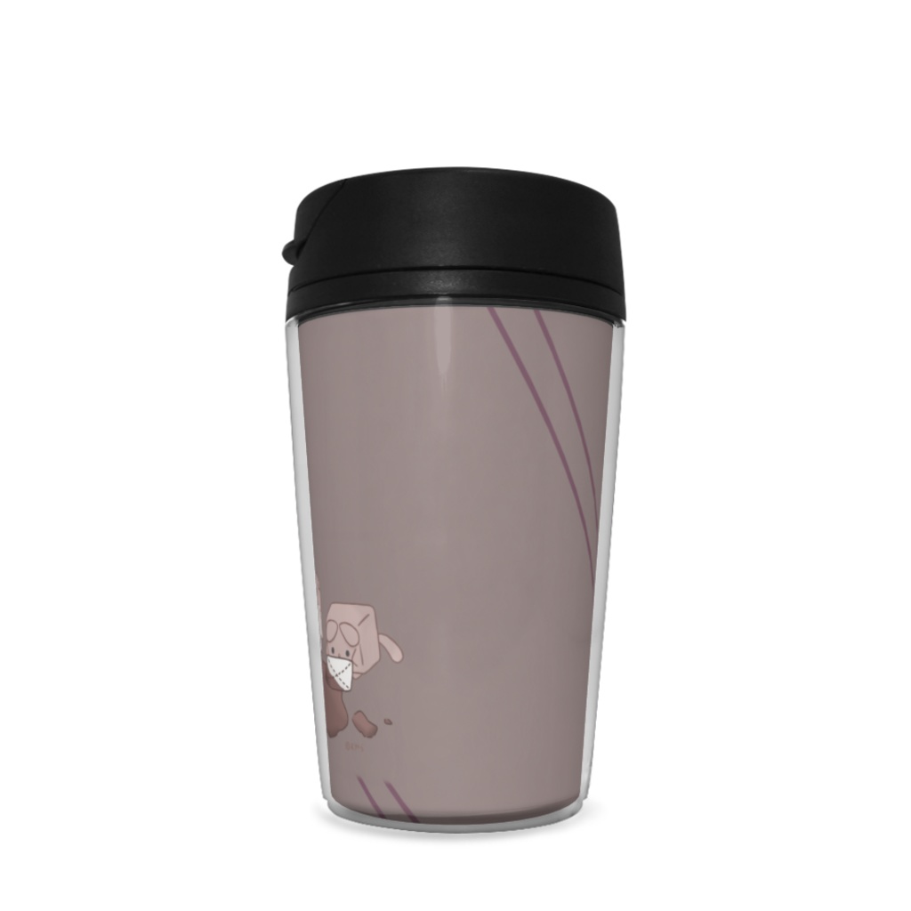 ココアでひとやすみ【ブラウン・ななめ模様】タンブラー