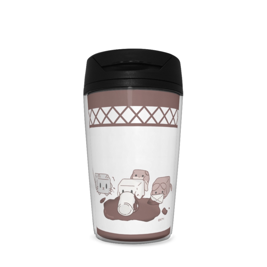 ココアでひとやすみ【ホワイト・ばってん模様】タンブラー