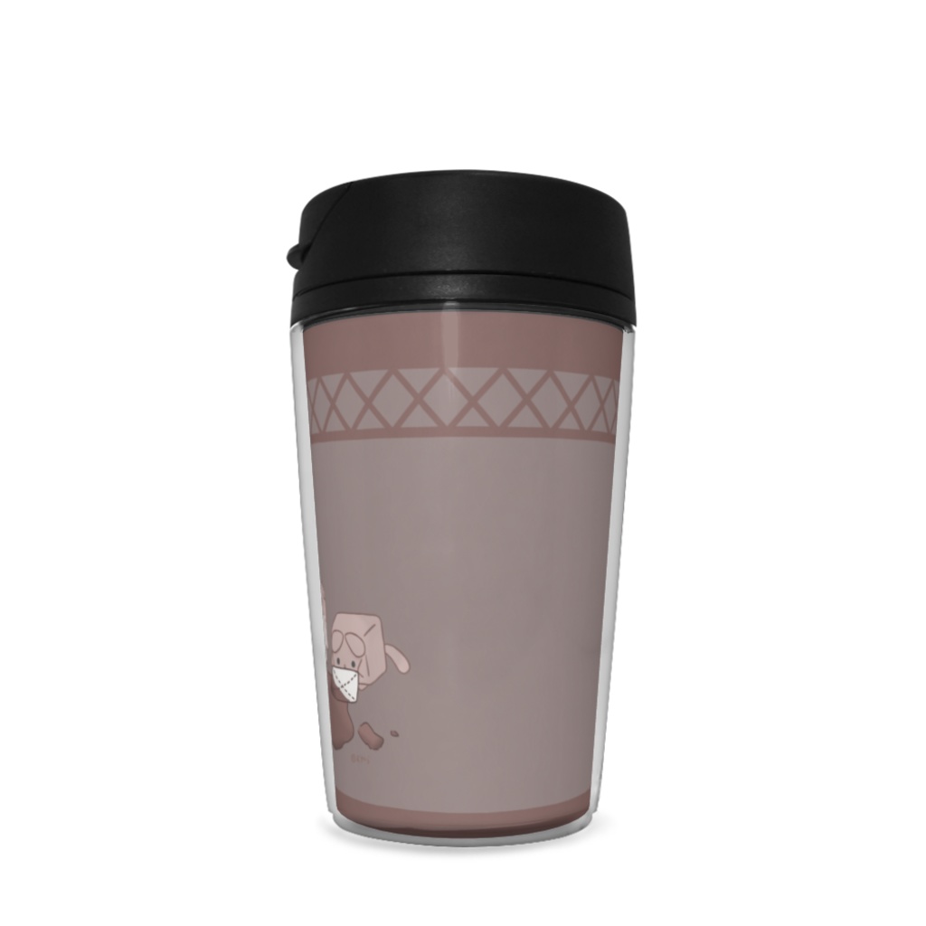 ココアでひとやすみ【ブラウン・ばってん模様】タンブラー